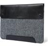 MegaGear Custodia in Vera Pelle Compatibile con MacBook Pro 14 e MacBook Air 13-13.6 (M5-M1, 2020-2026) - Grigio