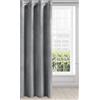 Eurofirany Melanie - Tenda in velluto, opaca, 140 x 250 cm, colore: argento