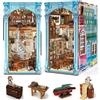 MiniCity, Book Nook Kit, Kit fai da te in miniatura per casa delle bambole in legno 3D, con luce LED per ragazzi e adulti, tema casa di Hemingway