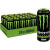Monster Energy Green Zero Zuccheri, Bevanda Energetica dal Gusto Eccezionale con Miscela Energetica e 180 mg di Caffeina, Senza Zuccheri, 24 Lattine da 500 ml