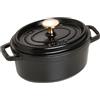 STAUB Cocotte Casseruola Ovale, Ghisa, Nero, 17 cm