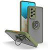 BAOJAY Custodia per Samsung Galaxy A50/A30S/A50S,in morbido silicone con anello a 360 gradi per supporto.resistente agli urti e ai graffi.-Army Green