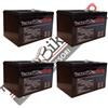 Tecnobike Shop 4 BATTERIE PER VEICOLI A MOTORE 12V 14Ah A PIOMBO GEL T2