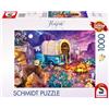 Schmidt Spiele 58576 Jeff Haynie, Romantico campeggio nel selvaggio West, puzzle da 1000 pezzi, Multicolore