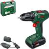 Bosch Home and Garden Bosch Avvitatore a batteria EasyDrill 18V-38 1 batteria da 2,0 Ah, sistema da 18 Volt, in valigetta - Azione a batteria, 38Nm | mandrino 13mm, 1 batteria 2.0 Ah