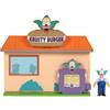 Jakks Pacific The Simpsons - Krusty Burger Playset con Action Figure di Krusty in scala 6 cm di Jakks