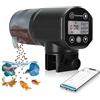 Podazz Automatic Fish Feeder,2,4 g di distributore di alimenti per alimenti per alimentazione a prova di umidità WiFi con timer e display digitale, 200 ml di grande capacità per le vacanze per le vac
