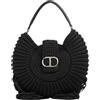Twinset Borsa Hobo Grande Tonda in Crochet con Frange