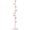 Tyenaza Appendiabiti da Terra in Stile Minimalista, Appendiabiti da Terra Rimovibile con 7 Ganci, Appendiabiti Autoportante in Metallo per Camera da Letto, Soggiorno e Ufficio (Fata Rosa 167 cm)