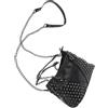 AOKWAWALIY Borse A Tracolla Nere Con Borchie Per Donna Borsa A Tracolla In Pelle Stile Punk Con Rivetti Rock Borse A Tracolla Di Capacità