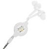 Hemobllo Auricolari Retrattili Da 3,5 Mm, Niente Più Grovigli, Cuffie Stereo. Wired In-Ear Headphones Auricolare Stereo Con Microfono Per Smartphone Ios