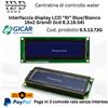 Gicar 9.5.13.73G, Display LCD RI 16x2 Blue/Bianco