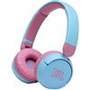 JBL JR310BT Cuffie Wireless per Bambini con Limitatore di Volume e Bluetooth, Cuffie On Ear Senza Fili con Microfono, Pieghevoli, Leggere e Comode, fino a 30h di Autonomia, Blu