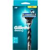 Gillette Mach3 Rasoio Da Uomo A 3 Lame, 1 Manico + 2 Lamette