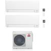 Mitsubishi Electric - Climatizzatore DUAL SPLIT WiFi 7000+9000 7+9 btu A+++ MSZ-AYVGKP MXZ-2F42VF gas R32