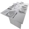 Terraneo EL530 Luis A1 Tavolo Consolle Estensibile, 120 X, Legno Composito, Bianco, 75 x 120 x 35 cm