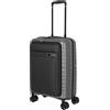 travelite Valigia a 4 ruote piccola 42 litri con tasca anteriore, bagaglio serie TRIENT: gusci rigidi trolley soddisfa la misura del bagaglio IATA, 55 cm, antracite., 55 cm, Trolley rigido con tasca
