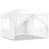 COSTWAY Gazebo da Giardino 3 x 3 m, Gazebo da Esterno Impermeabile con 4 Pareti Rimovibili, Finestre Trasparenti e Struttura in Metallo, Tendone per Feste, Barbecue, Giardino e Spiaggia (3 x 3 m)