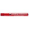 Edding Marcatore permanente edding 2200 C punta scalpello 1-5 mm rosso E-2200C 002