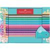 Faber-Castell Matite colorate Faber-Castell Sparkle colori assortiti 20 matite + 1 temperino sleeve mini turchese - 201641