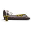 Mogg Letto Matrimoniale Sfoderabile Alba Velluto Marrone