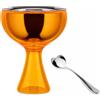 Alessi Coppa gelato con cucchiaino Alessi Big Love Arancione