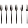 Sambonet Rock Set 6 Forchette Dolce Rock - Mirror PVD 2Black