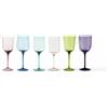 Bitossi Set 6 Calici Assortiti Vetro Multicolore