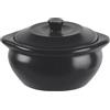 Paderno Pentolino Monoporzione con Coperchio Stoneware - Gres Nero Ø 13 cm