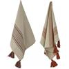 Bloomingville Set 2 Asciugamani da cucina Dali Cotone Grigio