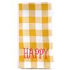 Bitossi Tovagliolo ricamato Happy Giallo