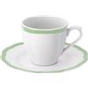 Bitossi Set 6 Tazzine da Caffè Ironstone Bianco/Verde