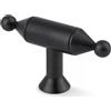 Pap Deco Maniglia Pap Deco Circus T-bar Ottone Nero Opaco