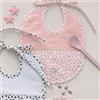 Blumarine Home Bavaglino in spugna Blumarine Baby Malù Bianco/Corallo