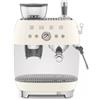 Smeg Macchina da caffè espresso manuale con macinacaffè Panna