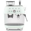 Smeg Macchina da caffè espresso manuale con macinacaffè Verde pastello