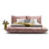 Mogg Letto Matrimoniale Sfoderabile Alba Velluto Rosa