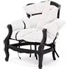 Mogg Poltrona 7 Pillows Rivestimento Sfoderabile Cotone Bianco Struttura Nero