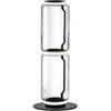 Flos Lampada da terra Flos Noctambule Floor 2 Cilindro Alto Base Piccola Nero