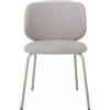 Bloomingville Sedia da tavolo Bloomingville Ponte Bouclè Grigio