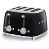 Smeg Tostapane 4 scomparti 50's Style Nero