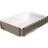 Flaminia Lavabo da incasso Flaminia Nile 62 Metal Platino Lucido
