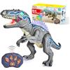 SYNCFUN Giocattoli di Dinosauri Telecomandati per Bambini e Bambine di 3 4 5 6 7 Anni, Giocattoli di Dinosauri T-Rex Realistici che Camminano e Ruggono, Regalo di Compleanno di Natale per Bambini