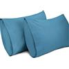 Lirex 2-Pack Federe per Cuscini, 100% Cotone Traspirante Federe Pillow Covers, 50 x 91 cm, Blu