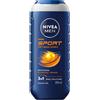 Nivea (Beiersdorf SpA) Nivea Men Doccia Shampoo Sport 250 ml, Docciaschiuma uomo rivitalizzante per viso, corpo e capelli ml Gel doccia