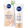 Nivea (Beiersdorf SpA) Nivea 5 in 1 BB Cream Super Idratante 24H No Stop Naturale 50 ml, Crema viso colorata con SPF15 ml
