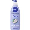 Nivea (Beiersdorf SpA) Nivea Crema-Olio Cocco & Olio di Monoi 400 ml, Crema corpo idratante 48h e profumata ml