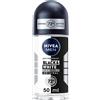 Nivea (Beiersdorf SpA) Nivea Men Black & White Invisible Original Roll-on 6 x 50 ml, Deodorante roll on uomo antitraspirante ml Roll-On