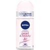 Nivea (Beiersdorf SpA) Nivea Pearl & Beauty Deodorante Roll on 50ml, donna antitraspirante per una pelle morbida 50 ml Roll-On