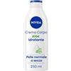 Nivea Crema Corpo Aloe Idratante 250 ml, idratante corpo 72h per pelle secca o normale ml